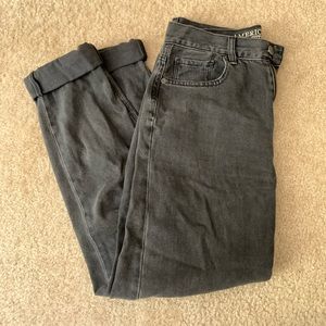 High Waisted Black Denim